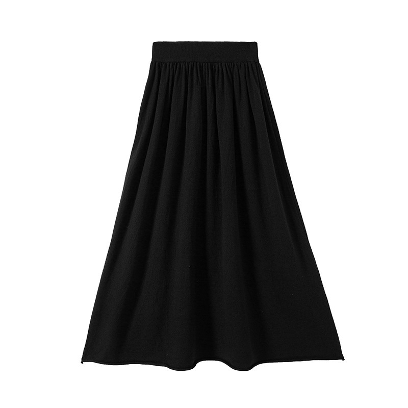 Women's Polyester Blended Fall Winter Skirt - Image 7