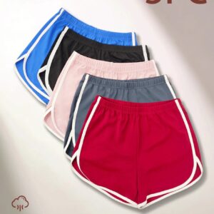 High Waist Drawstring Lounge Shorts Summer Casual Loose Fit Cotton Shorts For Women