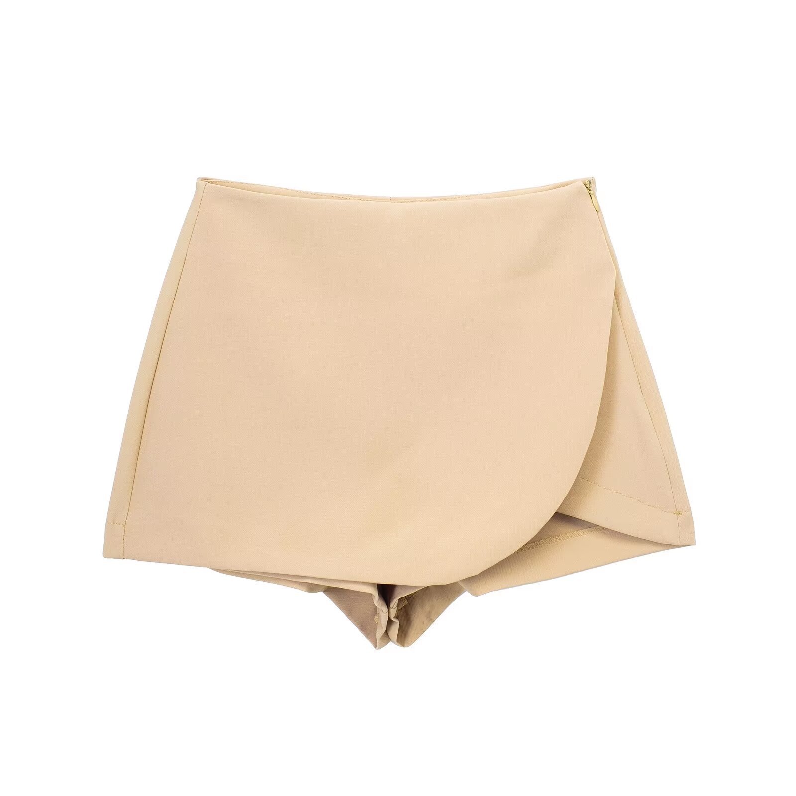 Women's High Waist Asymmetric Short Pantskirt - Image 3