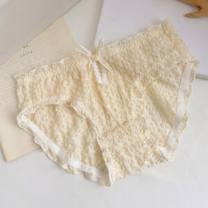 Women's Panties Large Size Cotton Crotch Ladies Triangle Hollow