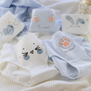 Girl Panties Secondary Anime Mid Waist Cotton Briefs