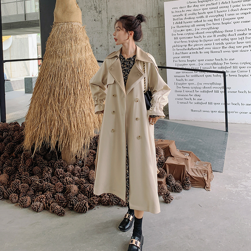 Casual Goddess Fan Temperament Knee-length Autumn Coat