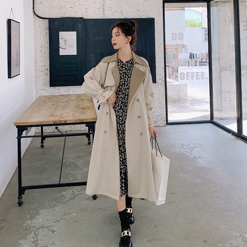 Casual Goddess Fan Temperament Knee-length Autumn Coat - Image 2