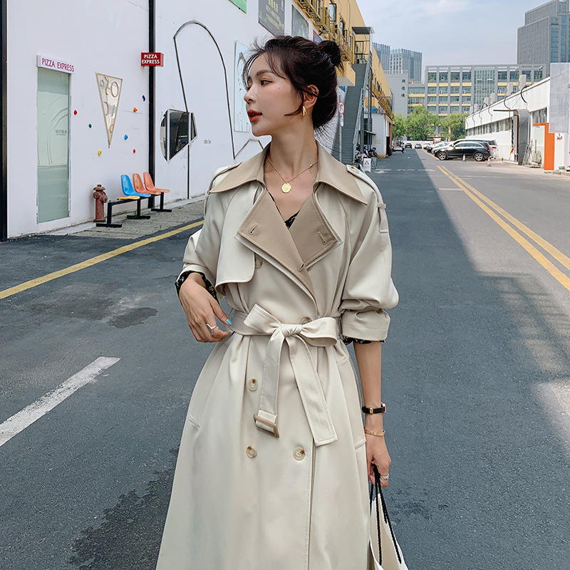 Casual Goddess Fan Temperament Knee-length Autumn Coat - Image 3