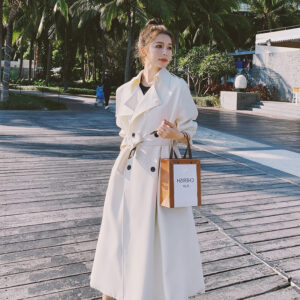 Mid-length Windbreaker Women's New All-match Temperament Thin Coat