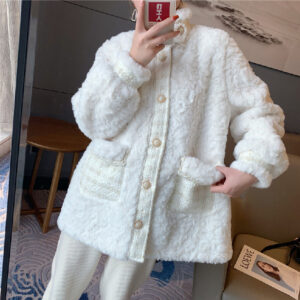 Women Fashion Loose Thick Lazy Jacket