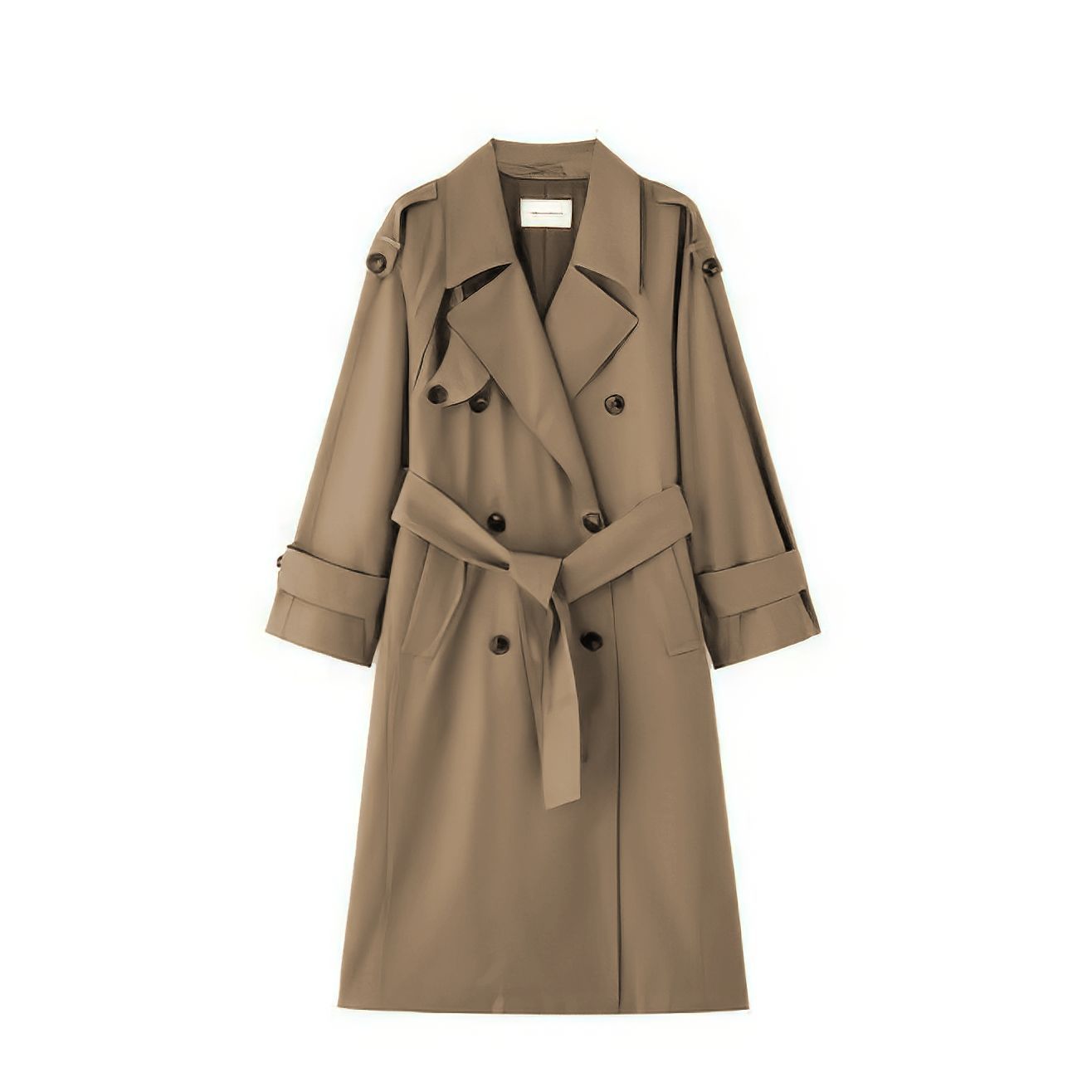 Petite Stylish Casual Outerwear Trench Coat - Image 6