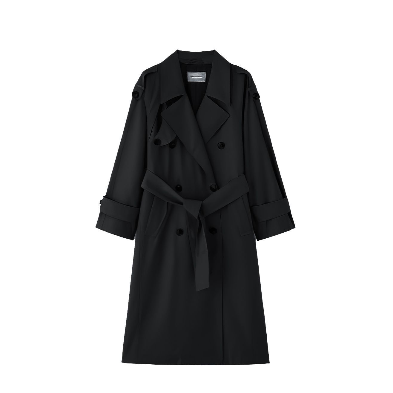 Petite Stylish Casual Outerwear Trench Coat - Image 7