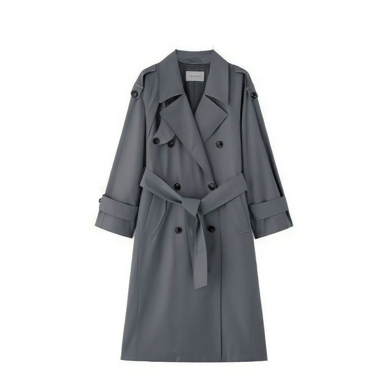 Petite Stylish Casual Outerwear Trench Coat - Image 8