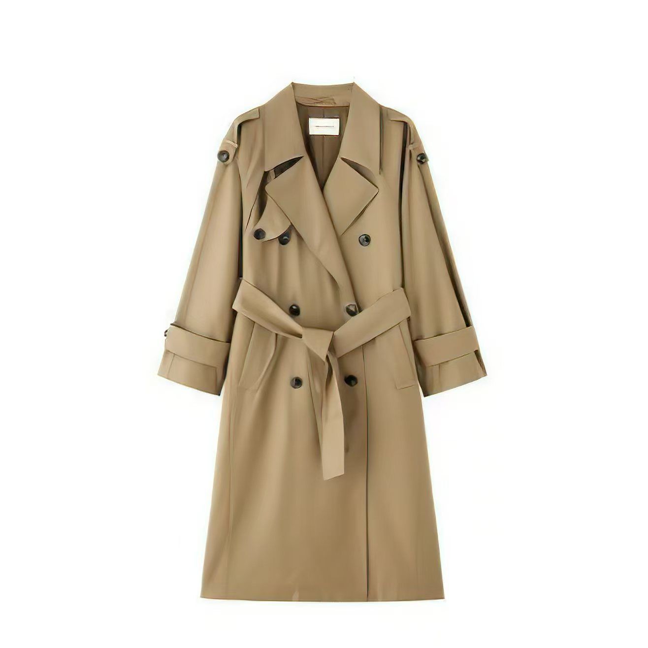 Petite Stylish Casual Outerwear Trench Coat - Image 9