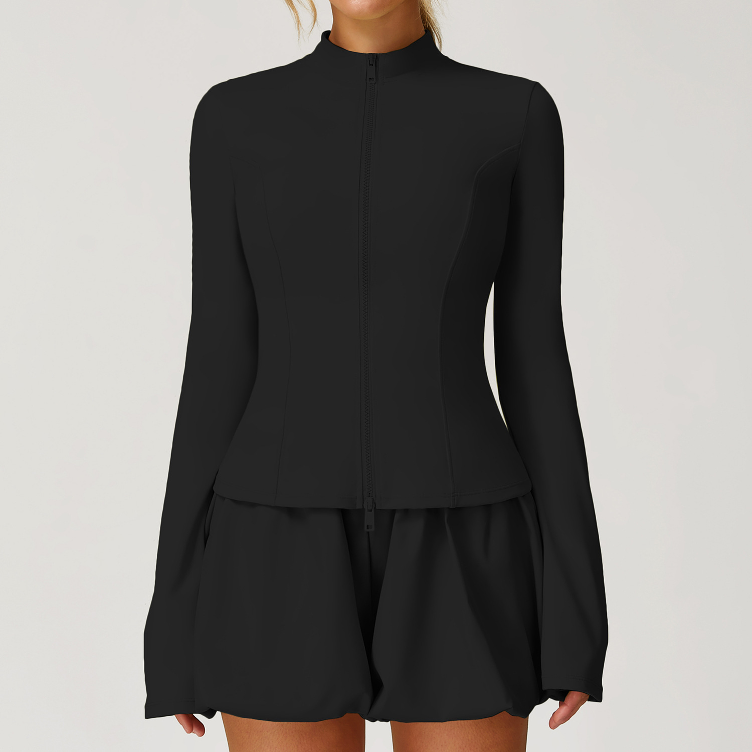 Quick-drying Breathable Long-sleeve Zipper Top Sports Running Cool Feeling Coat