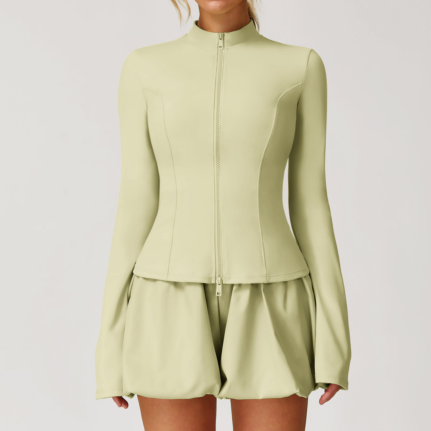 Quick-drying Breathable Long-sleeve Zipper Top Sports Running Cool Feeling Coat - Image 2