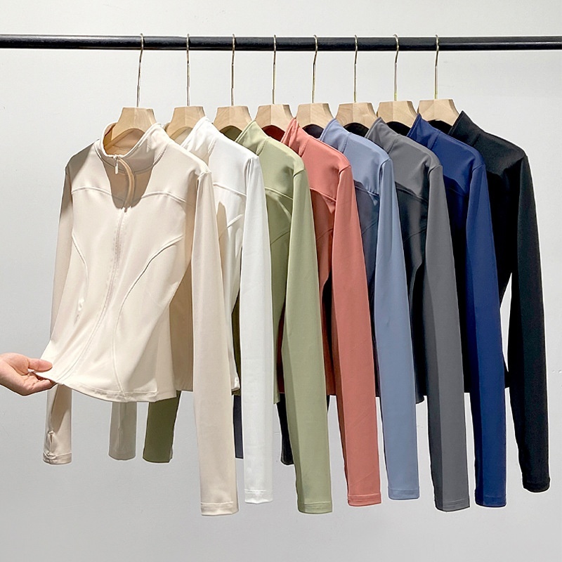 Sports Yoga Jacket Women's Long-sleeved Outdoor Sun-proof Workout Clothes - Image 4