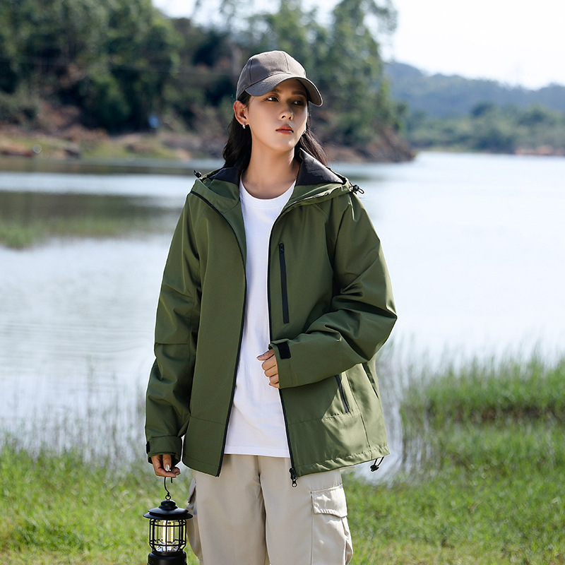 Hooded Long Sleeve Windproof Waterproof Travel To Tibet Breathable Jacket - Image 3