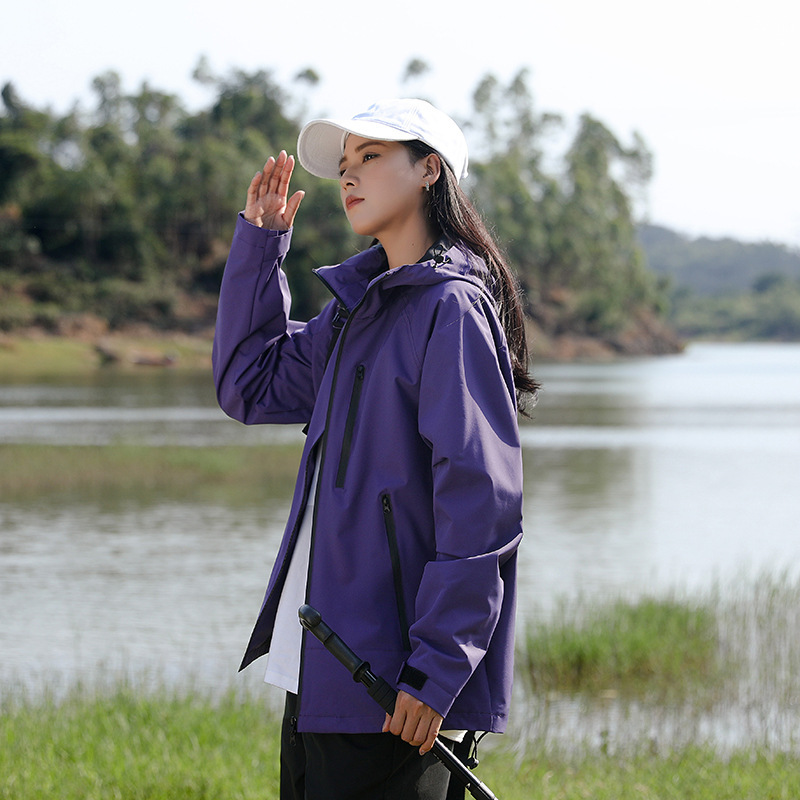Hooded Long Sleeve Windproof Waterproof Travel To Tibet Breathable Jacket - Image 4