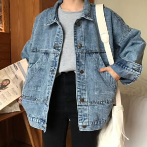 All-matching Graceful Small Loose Slimming Retro Women's Denim Jacket