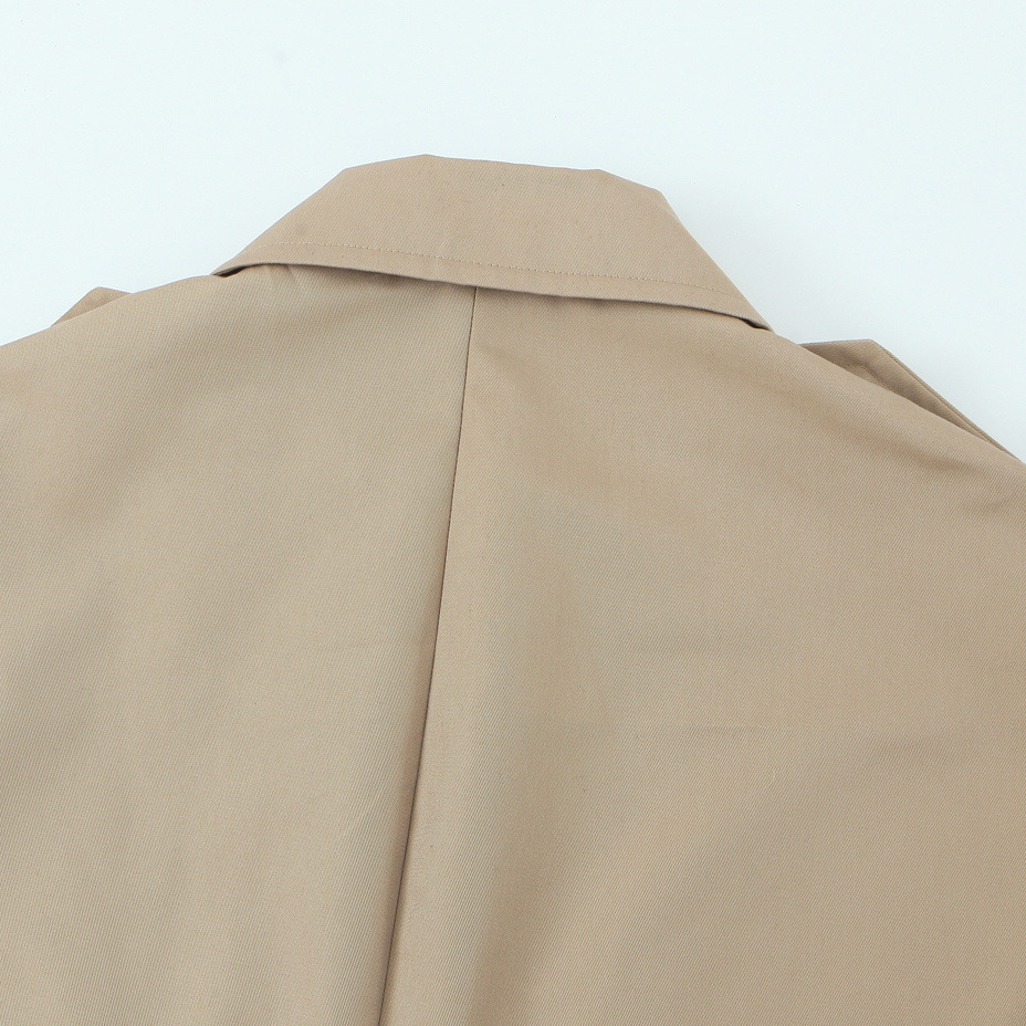 European And American Style Fashionable All-match Short Double Breasted Trench Coat - Image 3