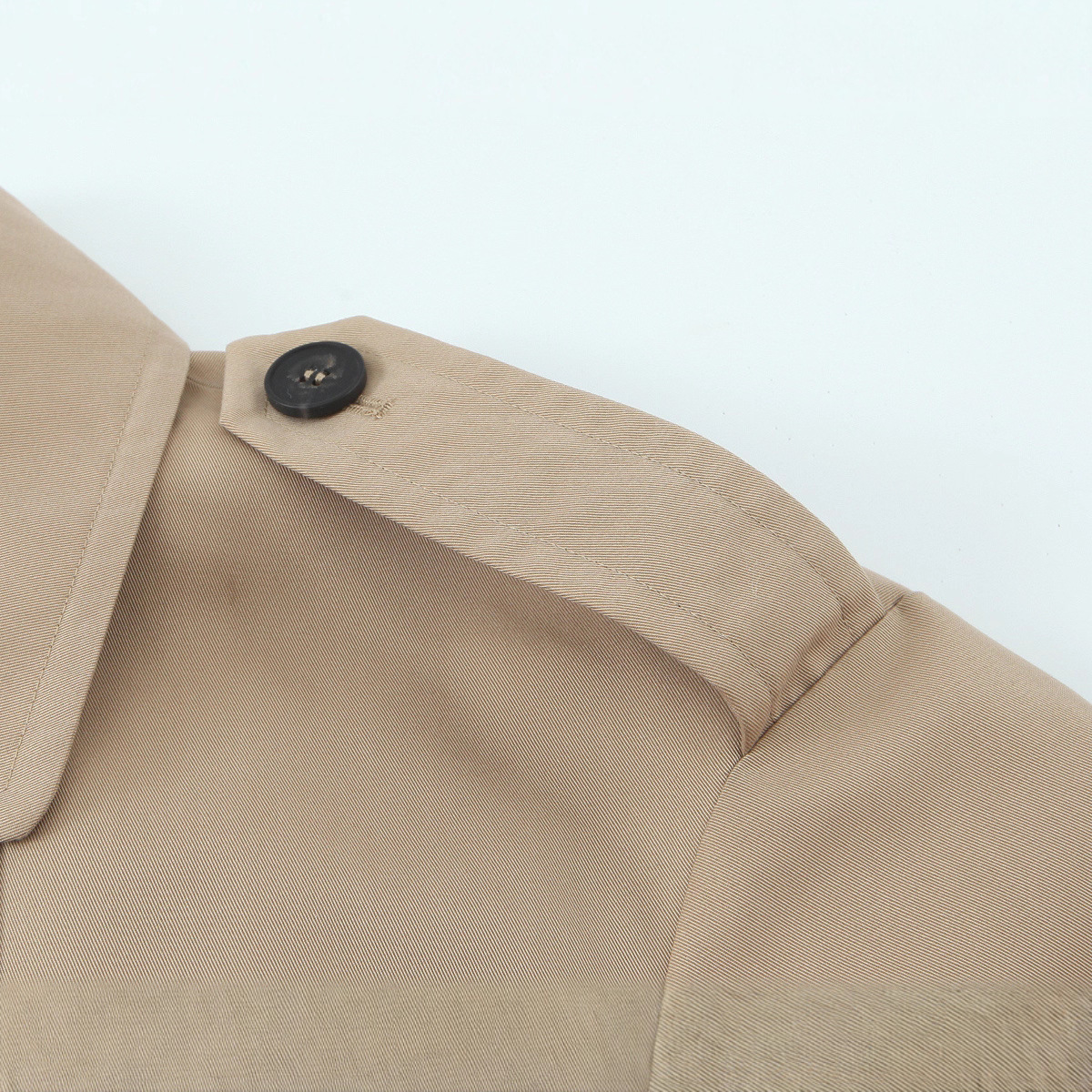 European And American Style Fashionable All-match Short Double Breasted Trench Coat - Image 4