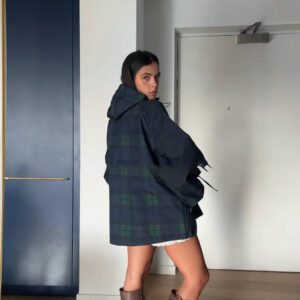 Drawstring Waist Slimming And Short Jacket Women's Coat Women's