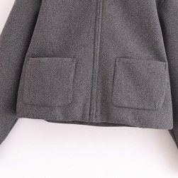 Fashion Simple And Versatile Pocket Shirt-collar Short Jacket - Image 4