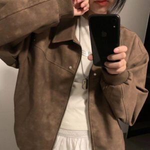 American Retro High-end Lapel Couple Casual Jacket