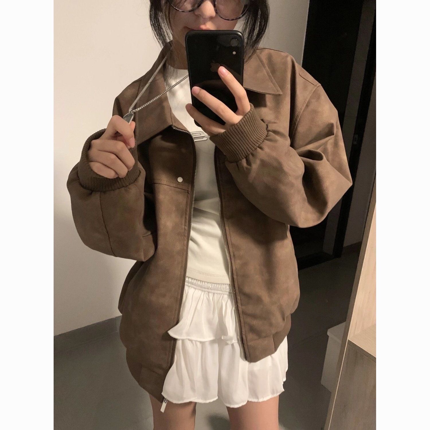 American Retro High-end Lapel Couple Casual Jacket - Image 5