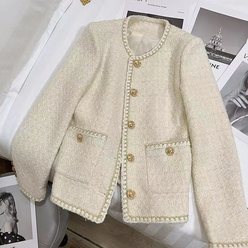 Chanel-style Women's French Socialite Tweed Casual Jacket