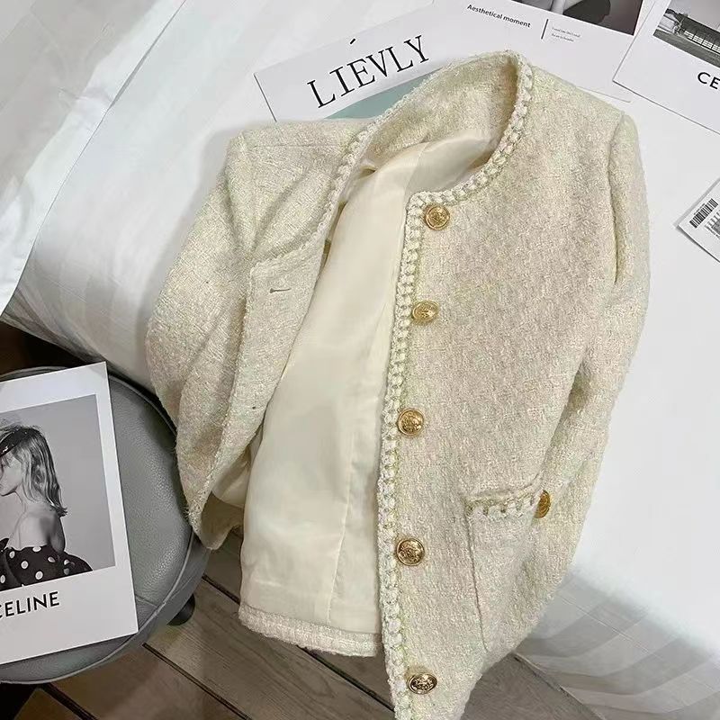 Chanel-style Women's French Socialite Tweed Casual Jacket - Image 2