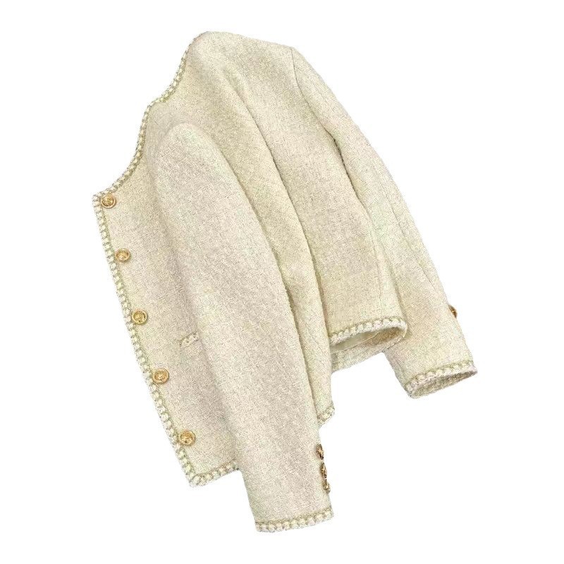 Chanel-style Women's French Socialite Tweed Casual Jacket - Image 5