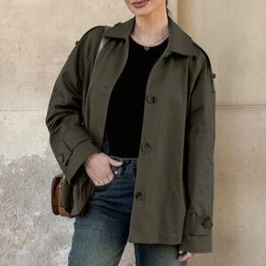 High-end Loose Slim-fit Long-sleeve Lapel Versatile Commuter Jacket