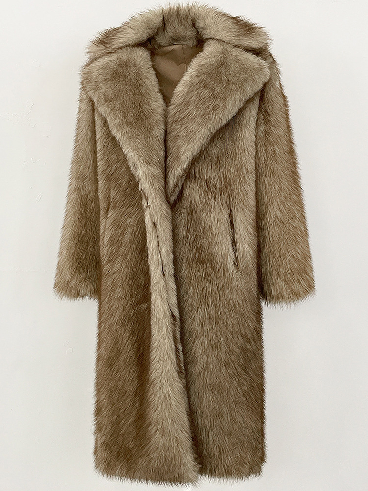 High-quality Artificial Fur Faux Fur Coat For Women - Image 4