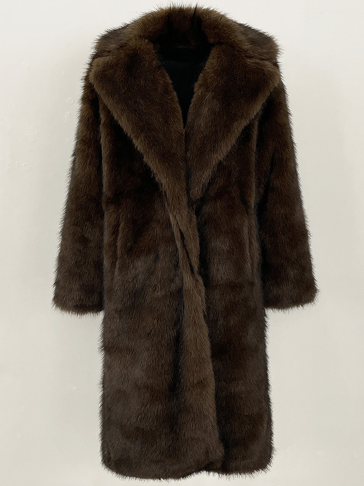 High-quality Artificial Fur Faux Fur Coat For Women - Image 5