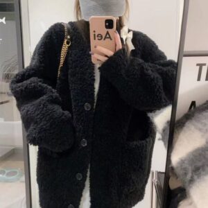 Thickened And Velvet Bubble Plush Jacket