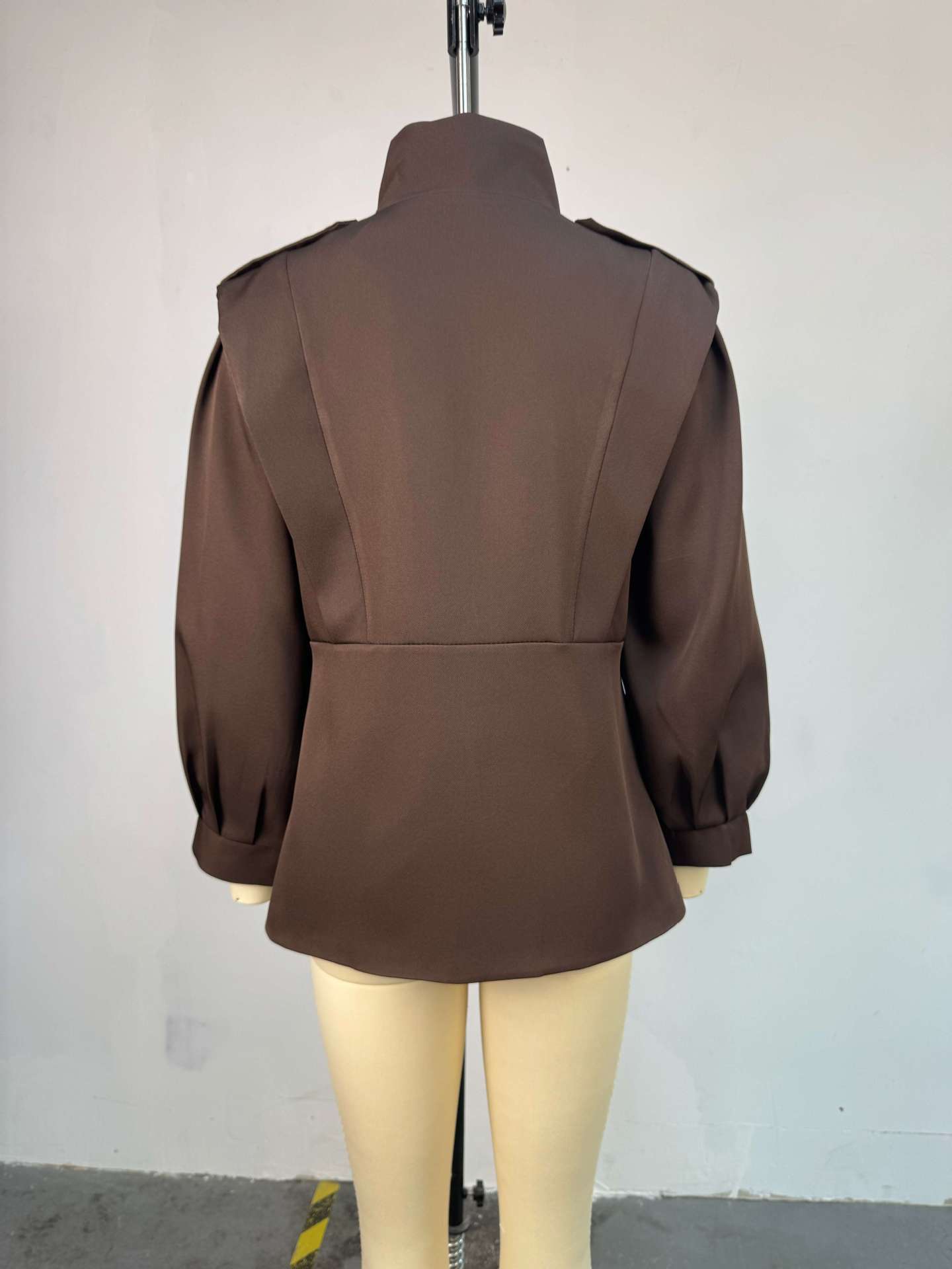 Fashion Women's Irregular Short Trench Coat - Image 5