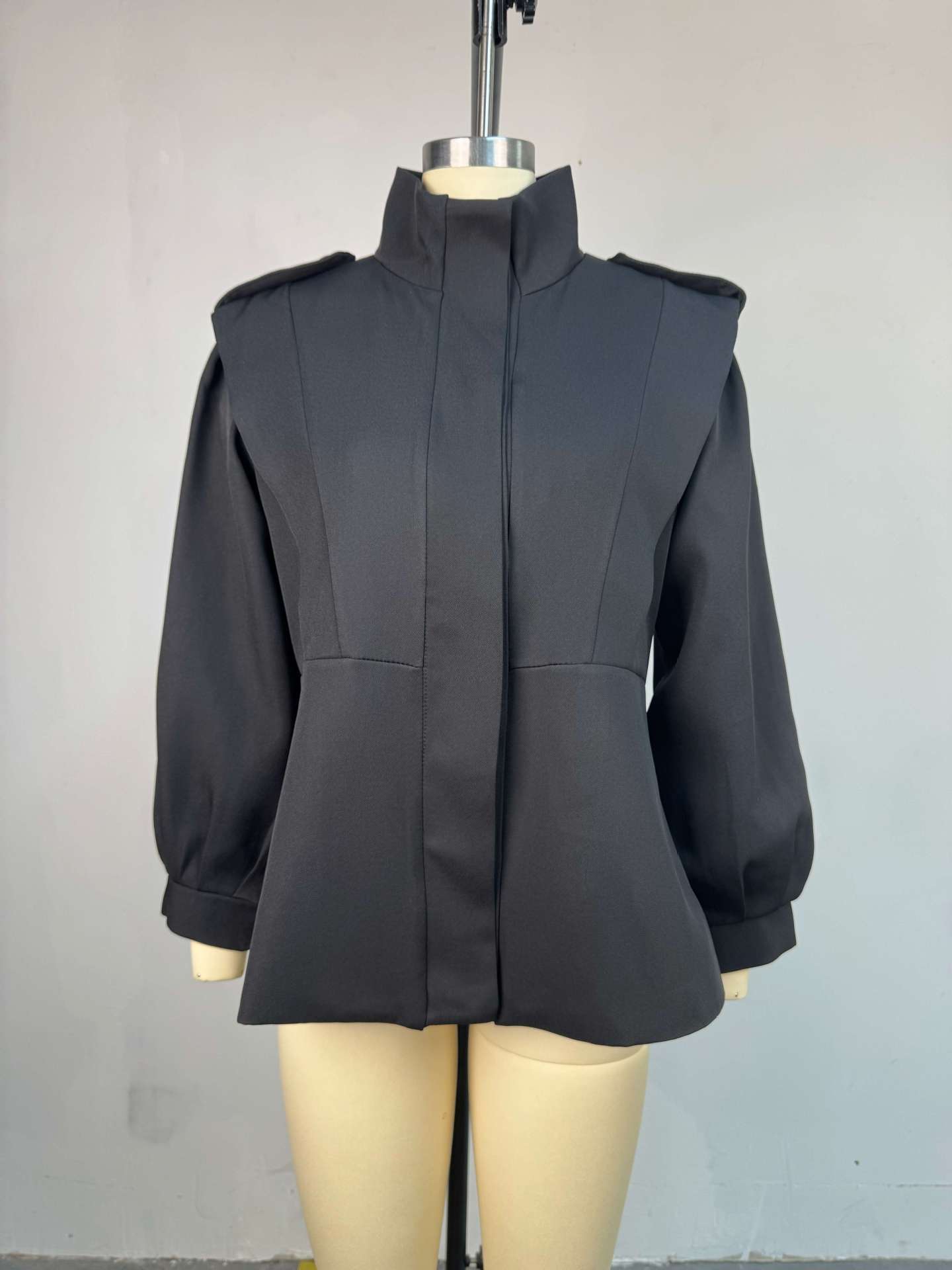 Fashion Women's Irregular Short Trench Coat - Image 7