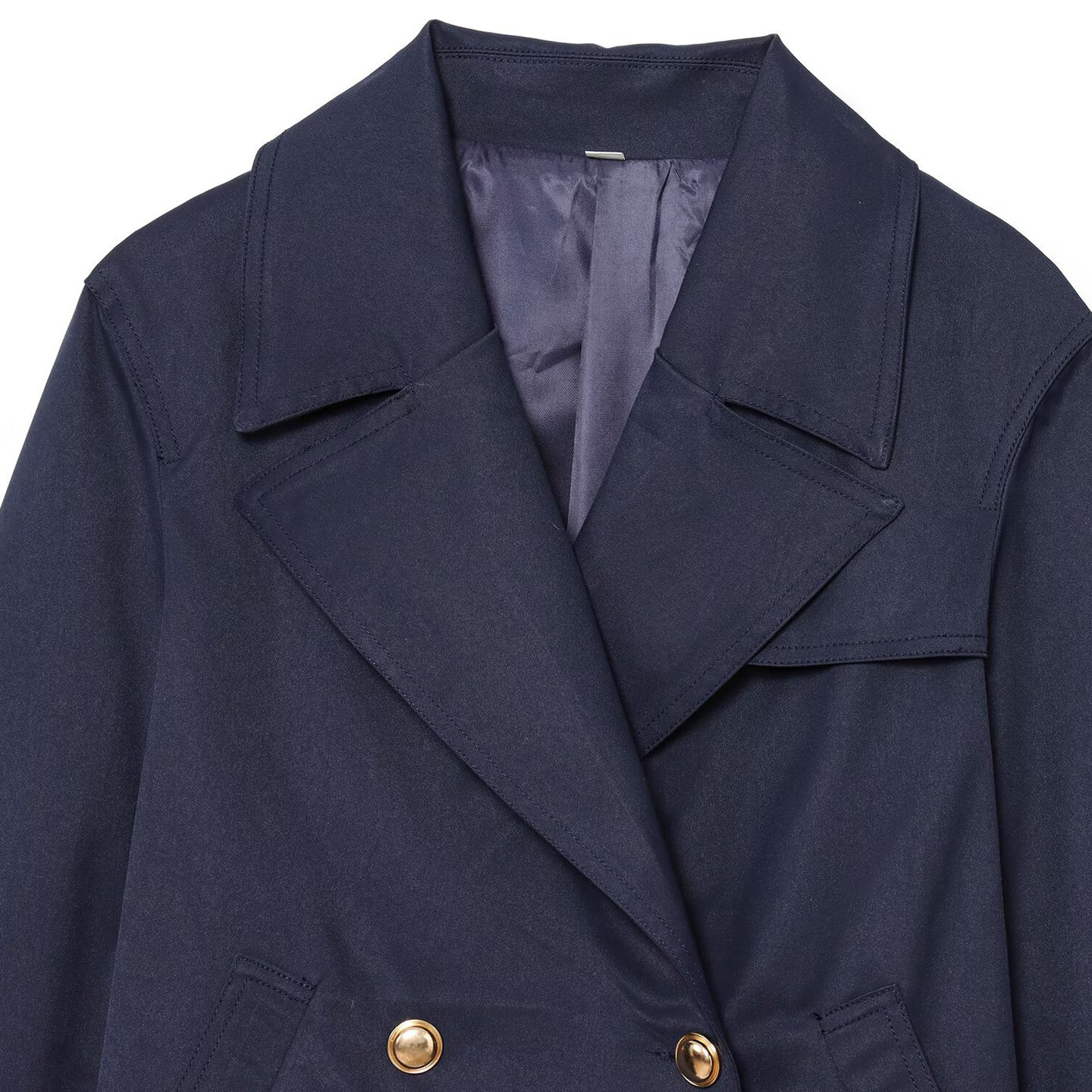 Women's Casual And Fashionable Double Breasted Short Jacket - Image 3