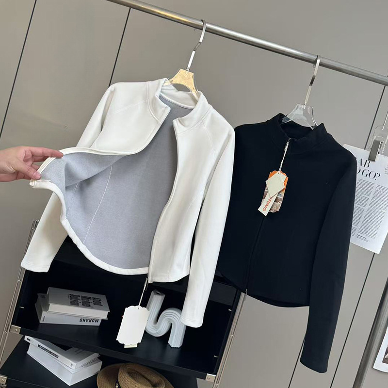 Women's Double Faced Fleece Thermal Cardigan Coat