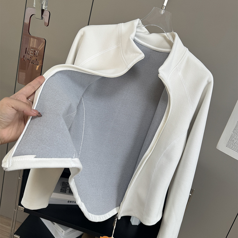 Women's Double Faced Fleece Thermal Cardigan Coat - Image 3