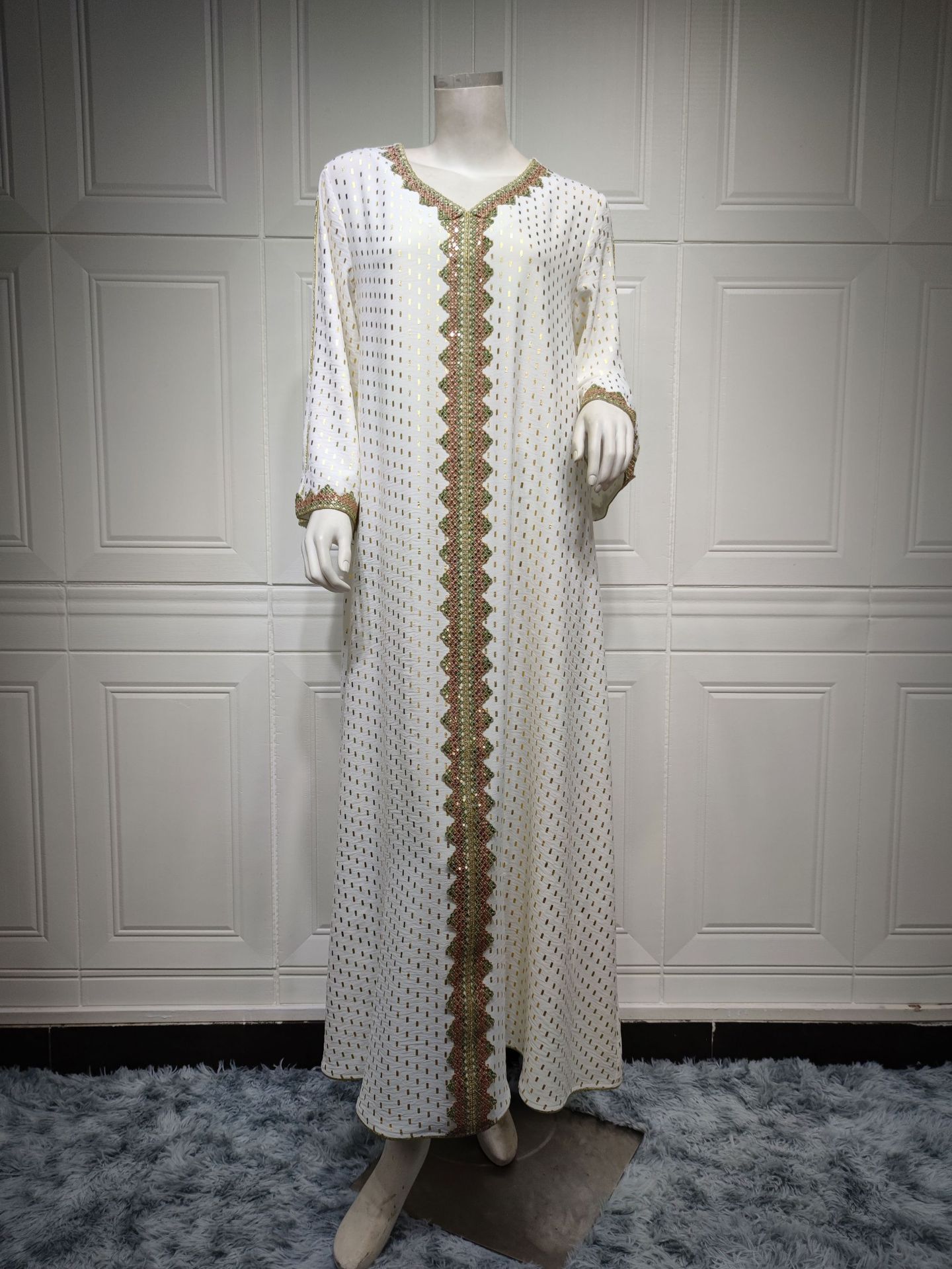 Summer Bronzing Muslim Dubai Gown - Image 2