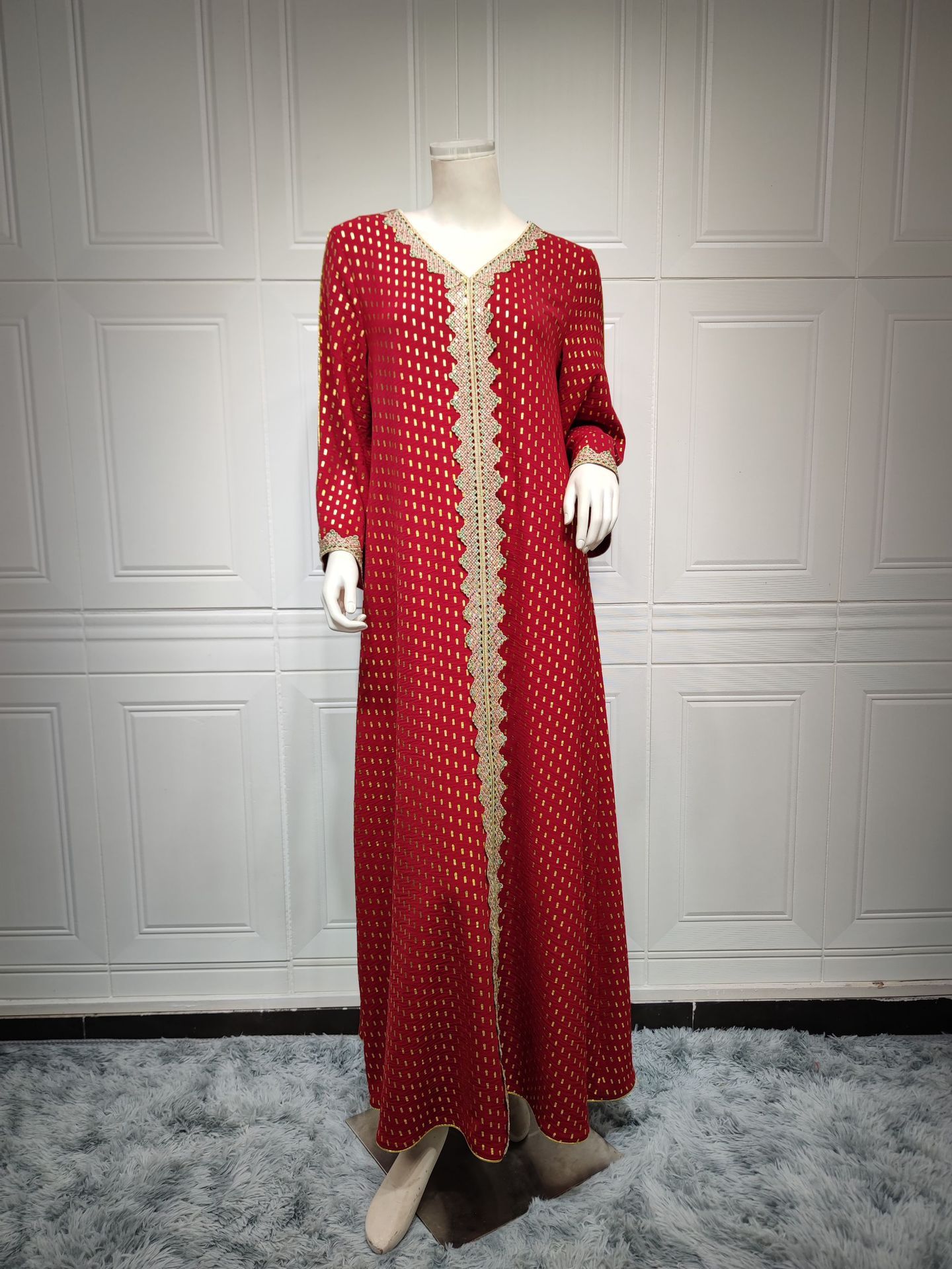 Summer Bronzing Muslim Dubai Gown - Image 5