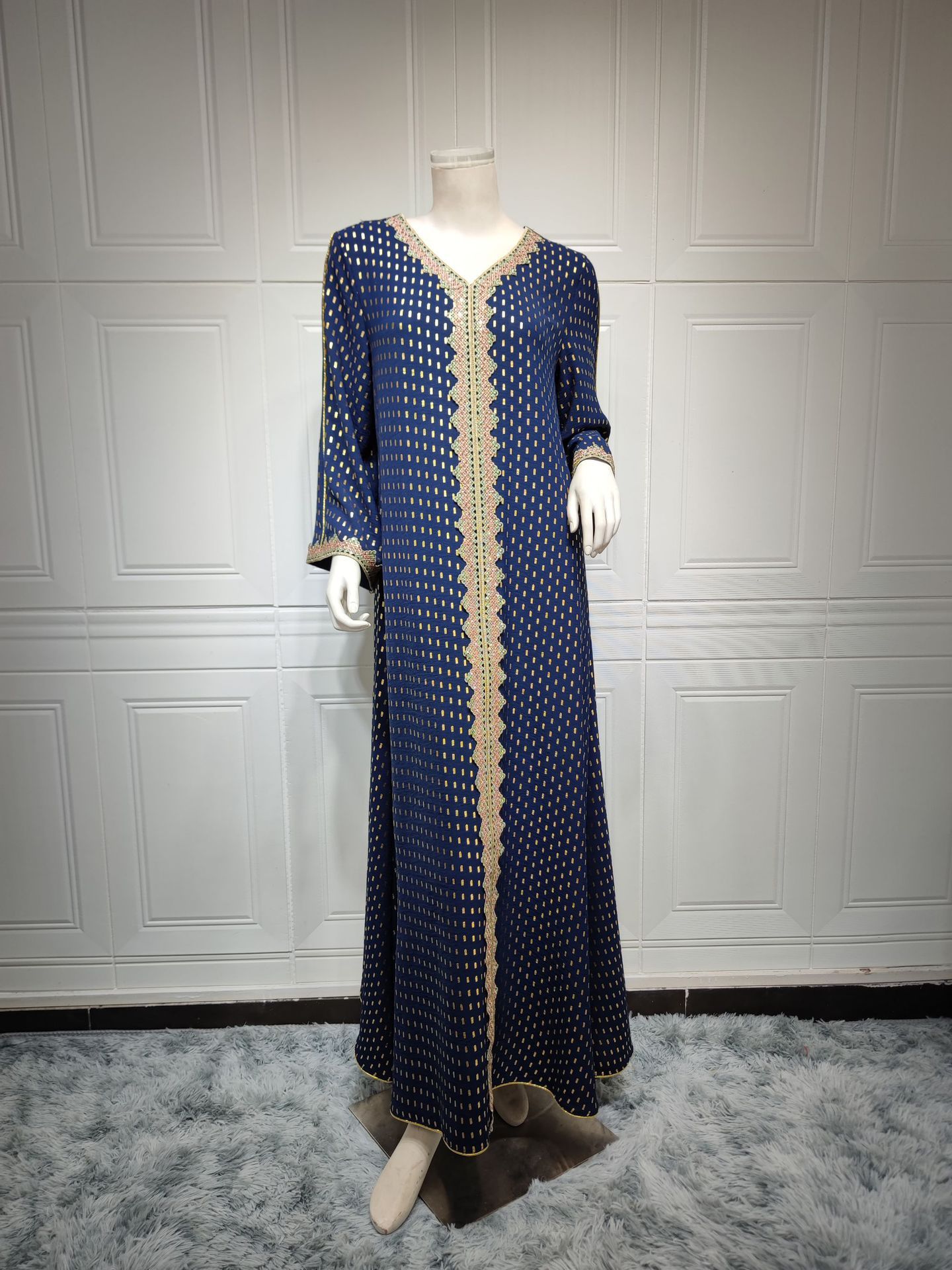 Summer Bronzing Muslim Dubai Gown - Image 6