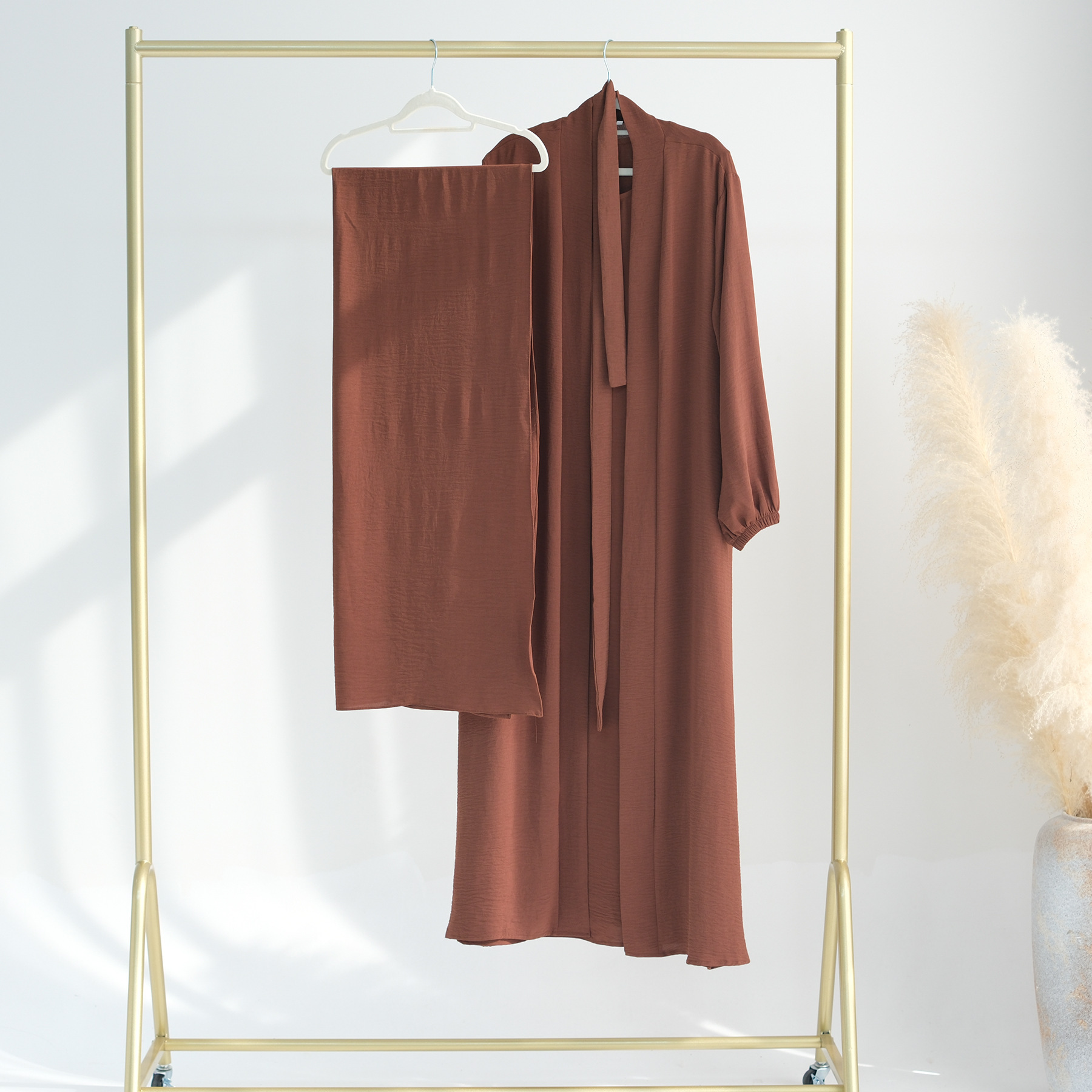 Turkey Dubai Solid Color Two-piece Suit - Image 7