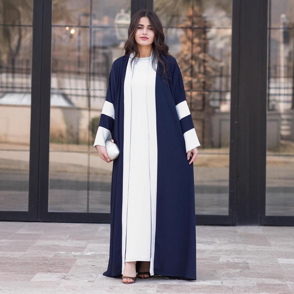 Fashion Color-block Saudi Dubai Jacket - Image 4