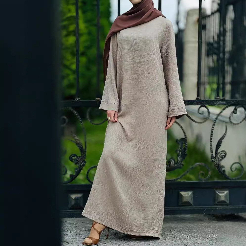 Muslim Female Dubai Turkey Fallwinter Dress - Image 3