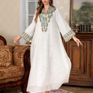 New Women's Dubai Elegant Arabic Robe
