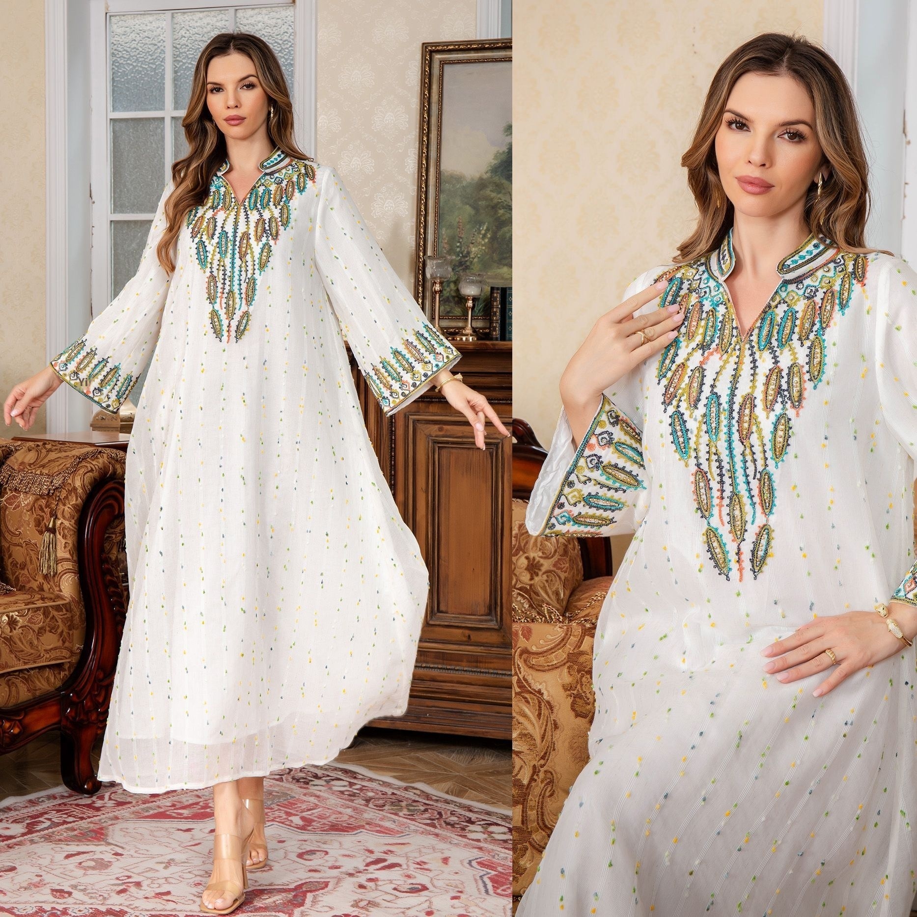 New Women's Dubai Elegant Arabic Robe - Image 3
