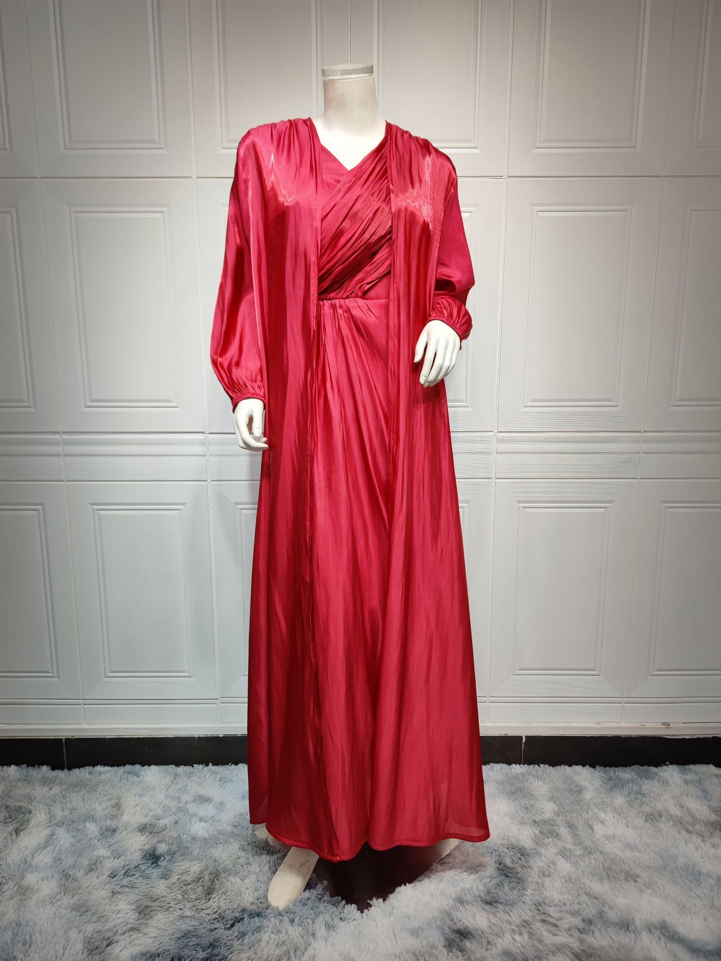 Bright Silk Dress DUBAI Turkish Robe - Image 9