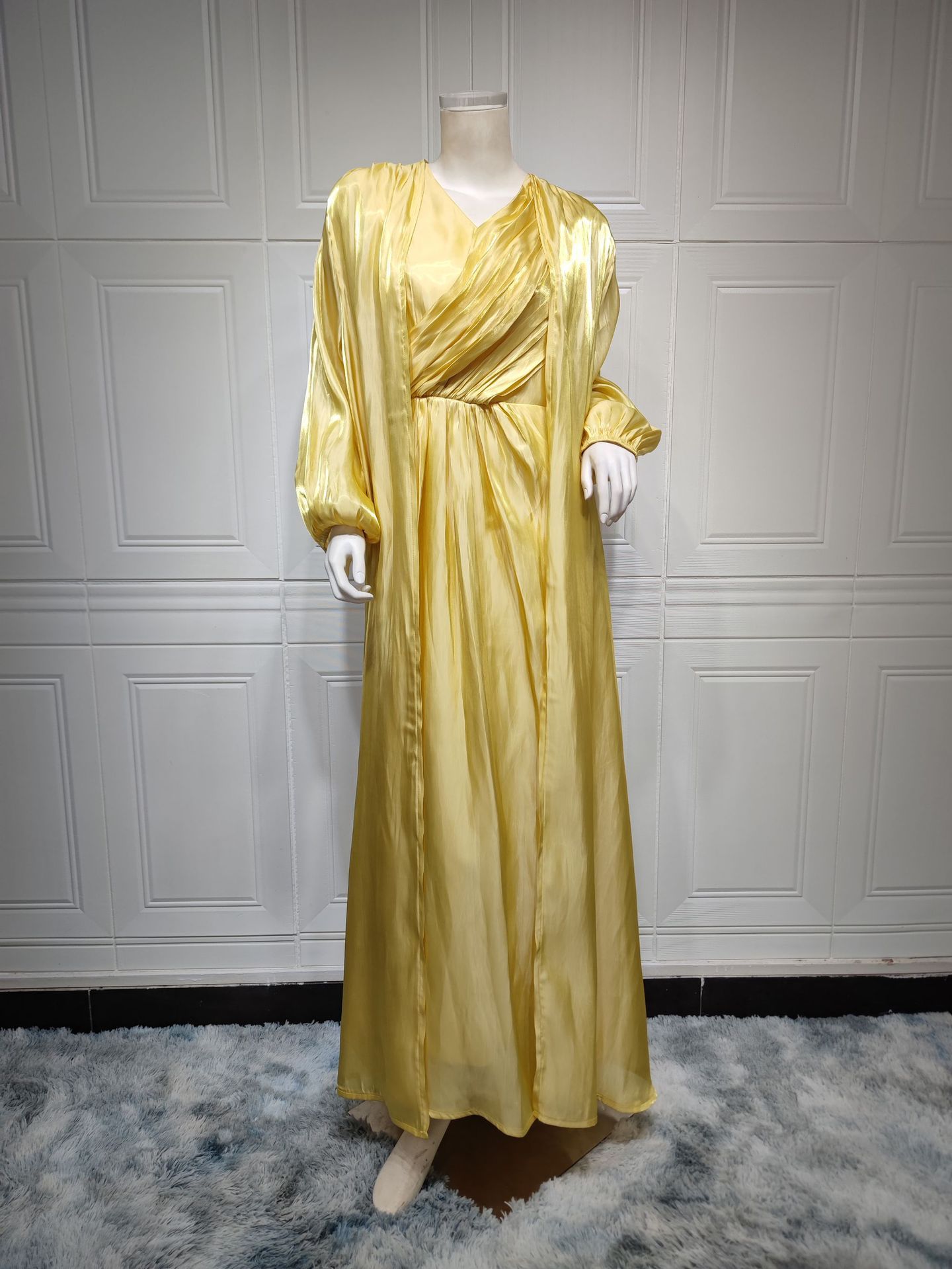 Bright Silk Dress DUBAI Turkish Robe - Image 10
