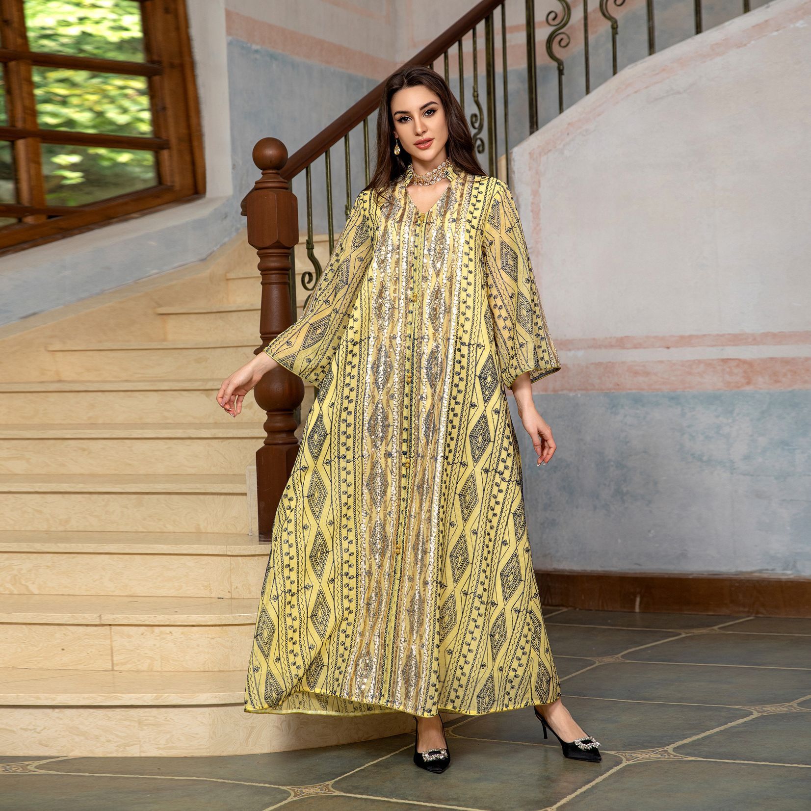 Women's Fashion Dress Dubai Robe - Image 3