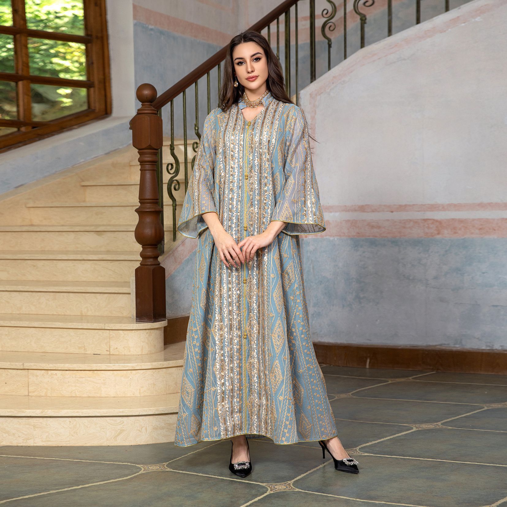 Women's Fashion Dress Dubai Robe - Image 4